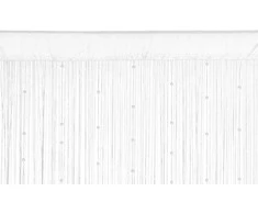 4Living Styginė užuolaida Pearl 90x200 cm balta