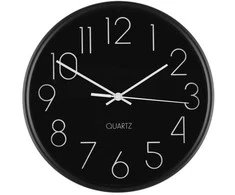 Laikrodis sieninis aliumininis juodos spalvos D25 cm 4Living 628155