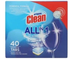 Bikuva.lt Indaplovių tabletės 40 vnt All in one At Home Clean 623615
