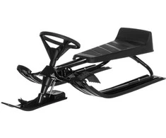 Rogutės su vairu ATOM Juoda Max 75kg