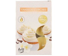 Aura Kvepiančios žvakutės Vanilla Cupcake 6vnt