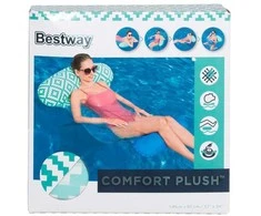 Bestway plaukimo kėdė gultas vandens hamakas Comfort Plush 145x87 cm 43555