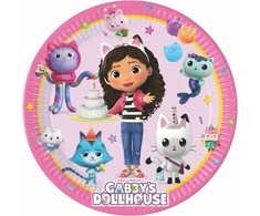 GoDan Gabby's Dollhouse popierinės lėkštutės 23 cm 8 vnt.