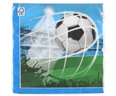 Globos Europe Bv Popierinė servetėlė Futbolo sirgaliai 33x33 cm 20 vnt.