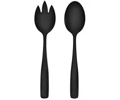 Maku Kitchen Life Basic salotų įrankiai iš plieno, matinės juodos spalvos