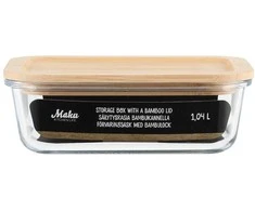 Maku Kitchen Life maisto indas su bambukiniu dangteliu 1,04 L