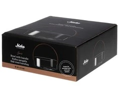 Maku Kitchen Life stiklinis serviravimo dubuo su rankena 19x19 cm