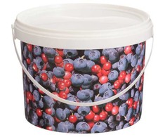 Plastikinis kibiras su dangčiu Marjukka 3L