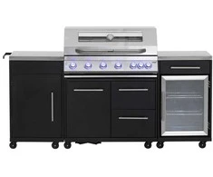 Mustang Gas grill Topaz 6+1 outdoor kitchen with fridge