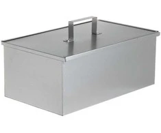 Mustang Metalinė rūkykla su dvejomis grotelėmis ir dangčiu, 40 x 25 x 21 cm