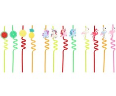 4Living Plastikiniai šiaudeliai Unicorn 4gab.