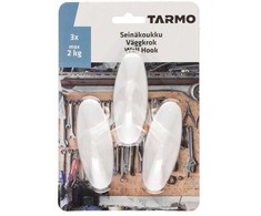 Tarmo Priklijuojami kabliukai 3x8 cm, 3 vnt