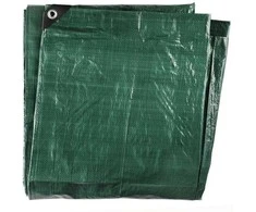 Tarmo sutvirtinitas PE tentas su aliuminio kilpomis 80 g 6x8 m