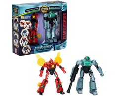 Transformers "EarthSpark Cyber-Combiner" Terran Twitch ir Robby Malto figūrėlės