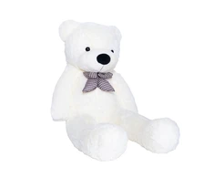 Pliušinis meškinas MKS Baltas Teddy, 120 cm, baltas