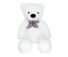 Pliušinis meškinas MKS Baltas Teddy, 120 cm, baltas