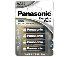 Baterija 1.5V AA LR6 4vnt EVERYDAY POWER PANASONIC LR6EPS/4BP