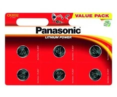 Baterija 3V 220mAh CR2032 6vnt PANASONIC CR-2032L/6BP