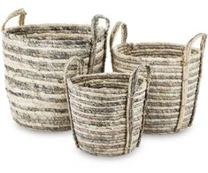 Pintų krepšių rinkinys (3 vnt.)
