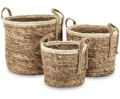 Pintų krepšių rinkinys (3 vnt.)