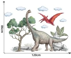 Vaikiškas sienų lipdukas Dinozauras