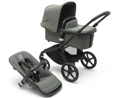 AKCIJA Bugaboo Fox 5 Forest žalias/Forest žalias/juodas frame ir Bugaboo turtle air automobilinė kėdutė