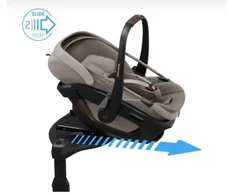 Automobilinė kėdutė Maxi Cosi Coral Slide Pro 40-87cm (0-13kg) i-size Sapphire Sand + FamilyFix Slide Pro isofix 360
