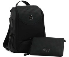 Babystyle egg Toploader mamos ir tėčio kuprinė Houndstooth Juodas special edition