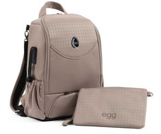 Babystyle egg Toploader mamos ir tėčio kuprinė Houndstooth Almond special edition