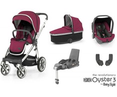 Babystyle OYSTER 3 STROLLER SET 7IN1 CHERRY/MIRROR