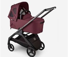 Bugaboo Dragonfly vasaros stogelis / breezy sun canopy Dark Cherry Raudona