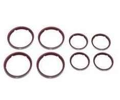 Bugaboo Fox Ratų gaubteliai / Wheel Caps - Dark red