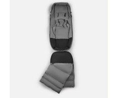Bugaboo vežimėliams skirtas pūkinis žiemos vokelis, mova THERMOLITE® performance Moon pilkas