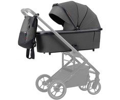 Carrello Alfa Graphite Pilkas Lopšys ir kuprinė