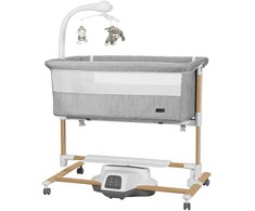 Carrello Bloom supamas lopšiukas Kreminis rusvai gelsvas