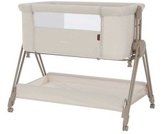 Carrello Gracia lopšiukas Linen rusvai gelsvas