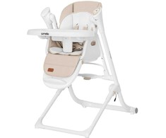 Carrello Triumph maitinimo kėdutė 2in1 Kreminis rusvai gelsvas
