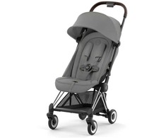 Cybex Coya vežimėlis Mirage Pilkas, chrome ruda frame