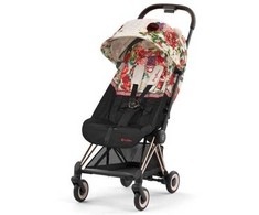 Cybex Coya vežimėlis Spring Blossom rusvai gelsvas, Rosegold frame