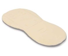 EGG Dvipusis įdėklas vežimėliui / Reversible Fur Liner Kreminis/Pilkas