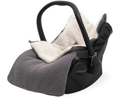 Jollein Bliss Knit Storm Pilkas vokelis automobilinei kėdutei. lopšiukui