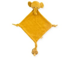 Jollein čiulptuko ar kramtuko laikiklis " Dramblys" Mustard