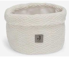 Fotelis Jollein Košík pletený River Knit Kreminis Baltas