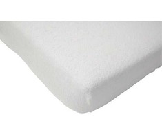 Jollein flanelinė paklodė su guma Molton Baltas 60x120