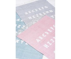 Fotelis Jollein Kilimas ABC 90x130cm Soft Pilkas - 100% medvilnė