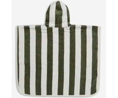 Jollein kilpinis pončas Stripe Terry Leaf Žalias GOTS