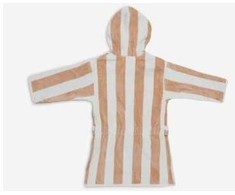 Jollein kilpinis vonios chalatėlis 1-2 metai Stripe Terry Biscuit GOTS
