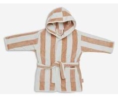 Jollein kilpinis vonios chalatėlis 1-2 metai Stripe Terry Biscuit GOTS