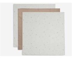 Jollein medvilnės merliukai 70x70 Stargaze Biscuit 3vnt