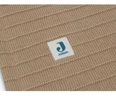 Jollein megztas pledas Pure Knit 100x150 cm Biscuit Velvet GOTS